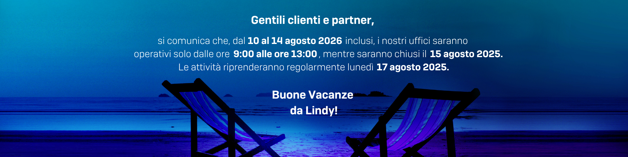 Italy Closing August 2026